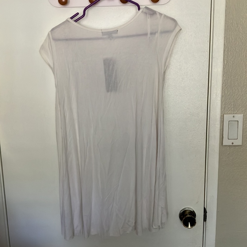 NWT Rampage Shoet Sleeve White top Size L - Picture 5 of 5